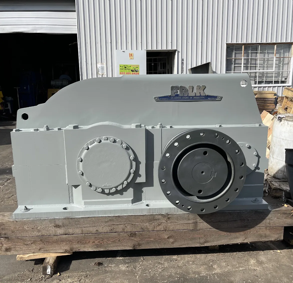 Large industrial gearbox rebuilt at KMS in Stafford, TX